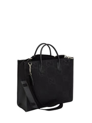 Jumbo GG Tote Bag, Silver Hardware