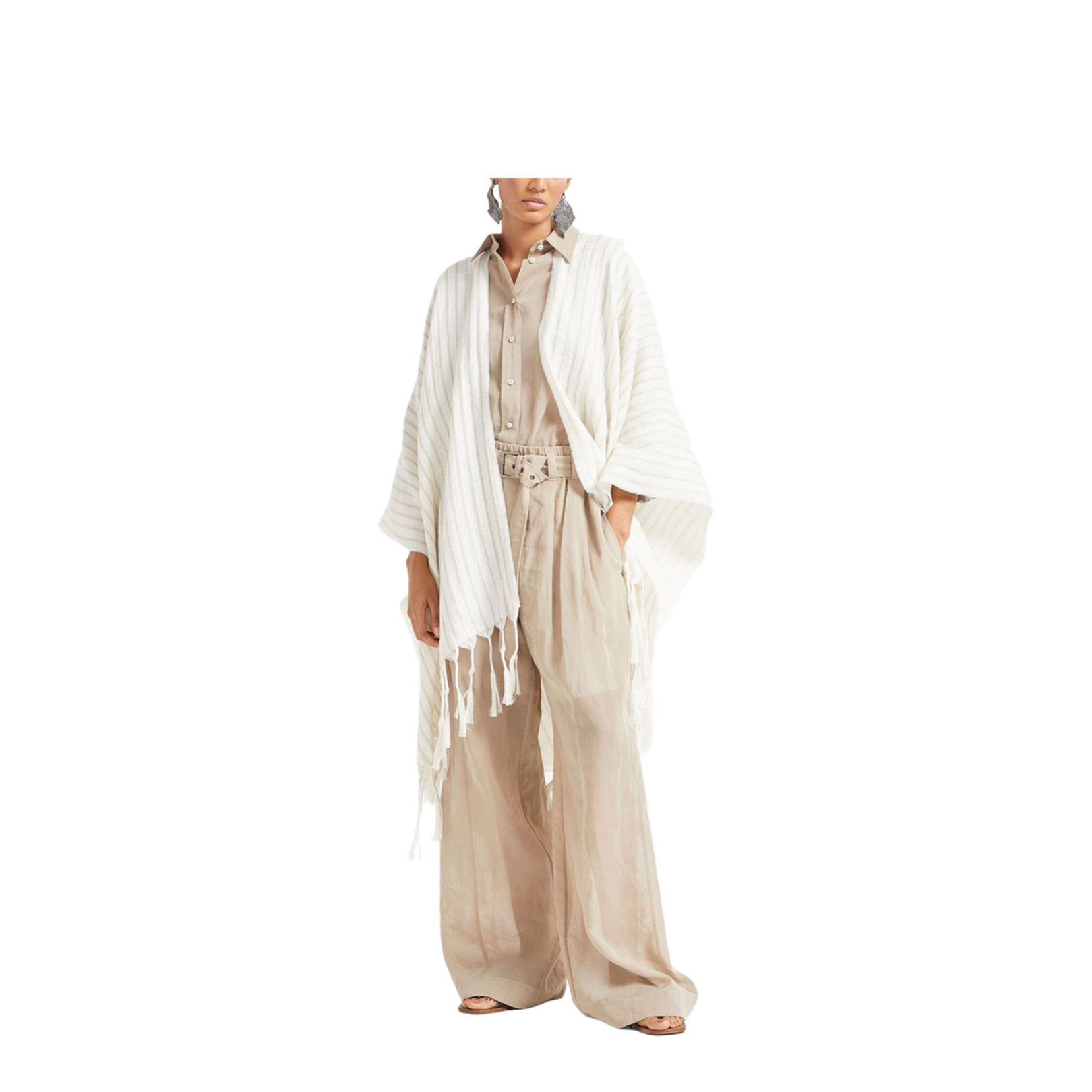 Double Knit Poncho in Panama
