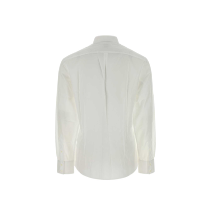 Button-Down Collar Shirt in White
