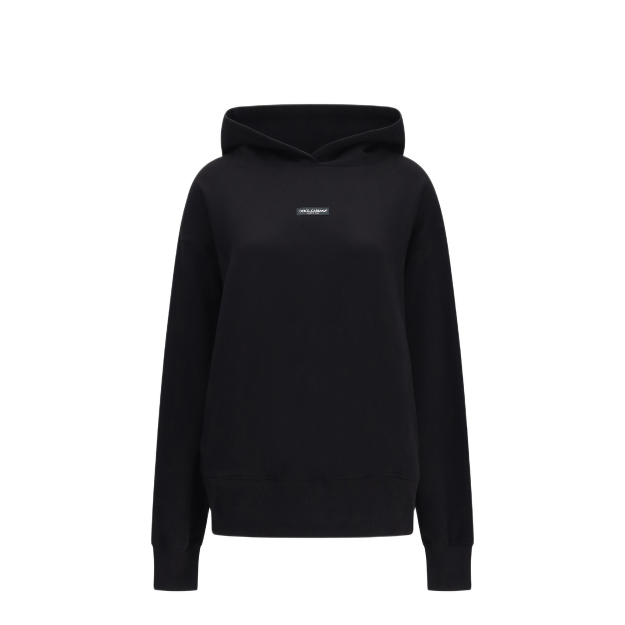MAYFEYR - Dolce & Gabbana - Cotton Hooded Sweatshirt With Logo Patch - F9T46TGDDPQN0000