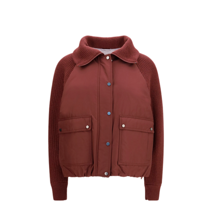 MAYFEYR - Brunello Cucinelli - Down Jacket With Wool Sleeves - MH5257294PC036