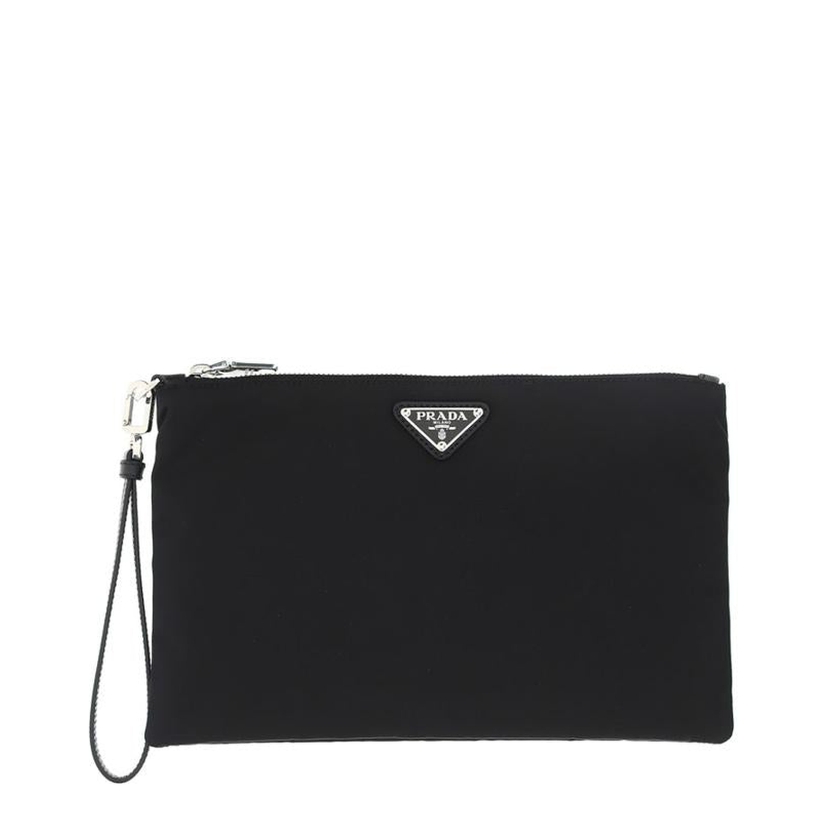 Common Triangle Logo Nylon Strap Clutch