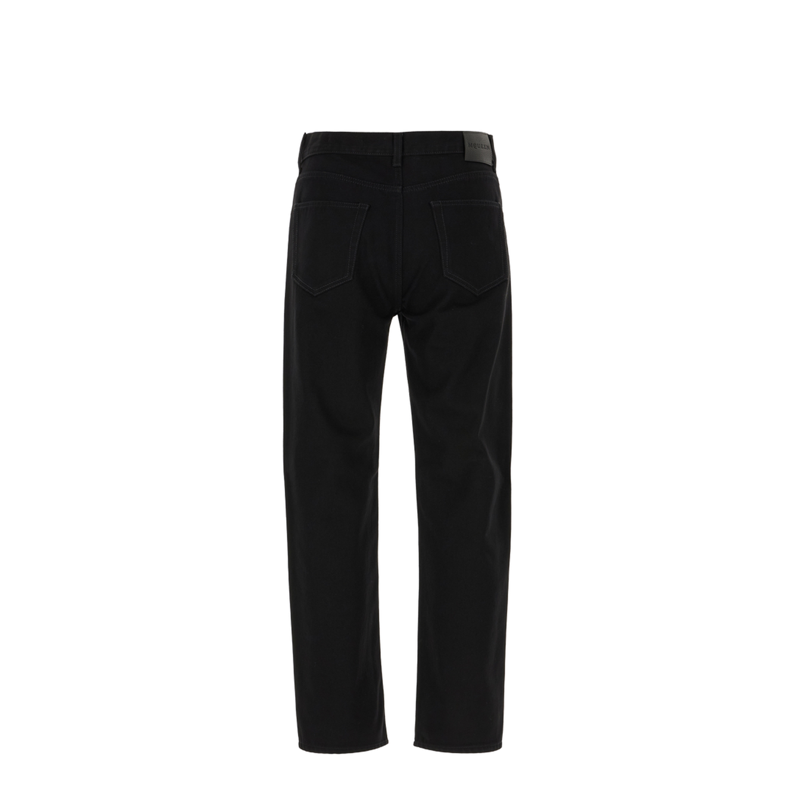 Black Straight Leg Denim Jeans