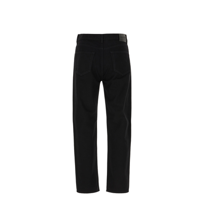Black Straight Leg Denim Jeans