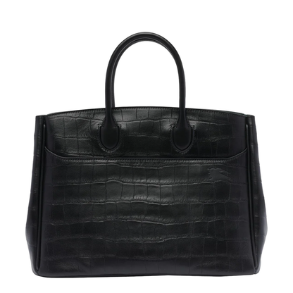 Black Small Rocking Horse Tote Bag