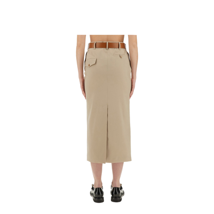 Tailored Twist Long Skirt
