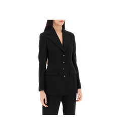 Dolce & Gabbana milano-stitch jersey single-breasted jacket