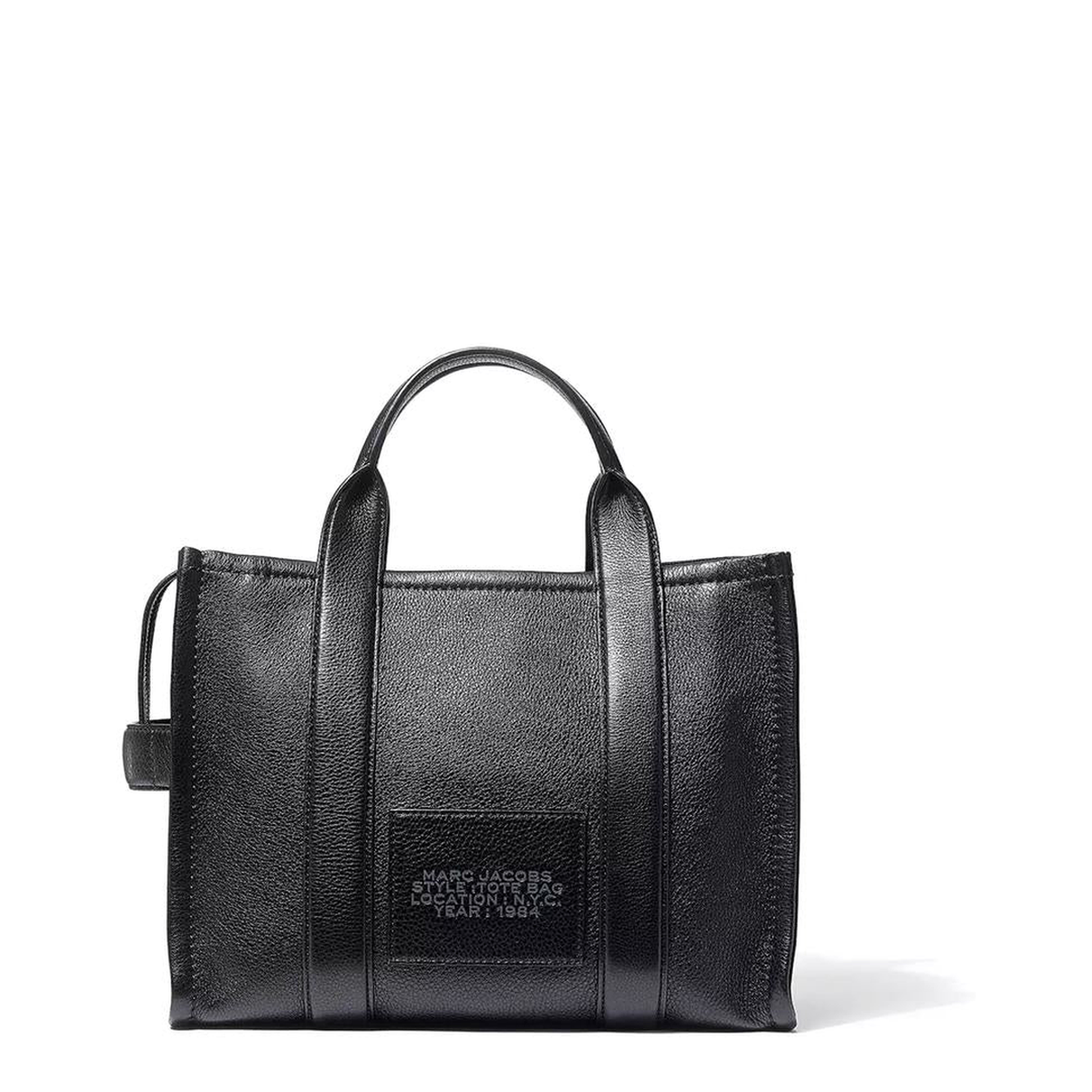 Medium Tote in Black Leather