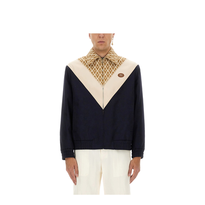 Wool Bomber Jacket with Print TOUTE LA V