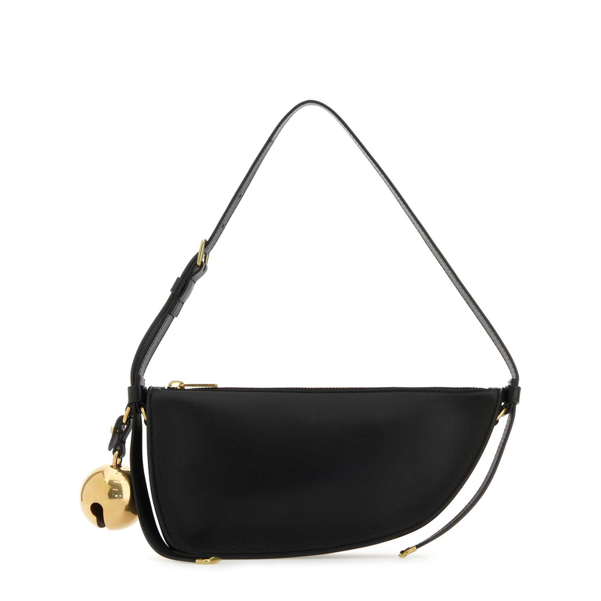 MAYFEYR - Burberry - Black Leather Shield Mini Shoulder Bag - 8077580A1189