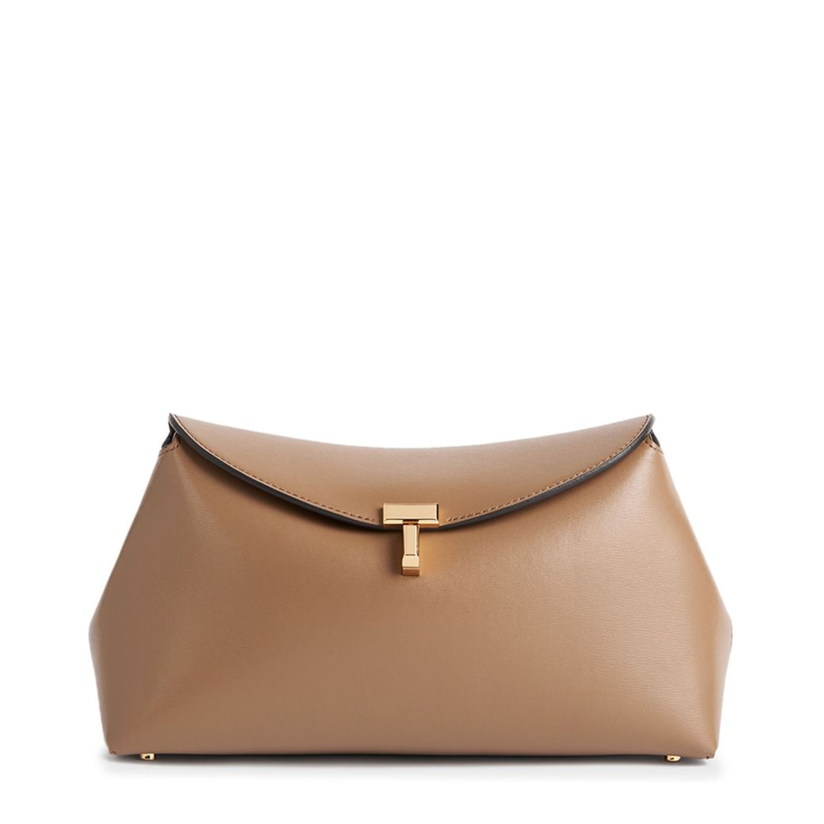 T-Lock Clutch Leather Shoulder Bag