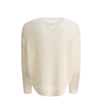 MAYFEYR - nonnative - Cotton Blend Crewneck Sweater - NNK4605WHITE