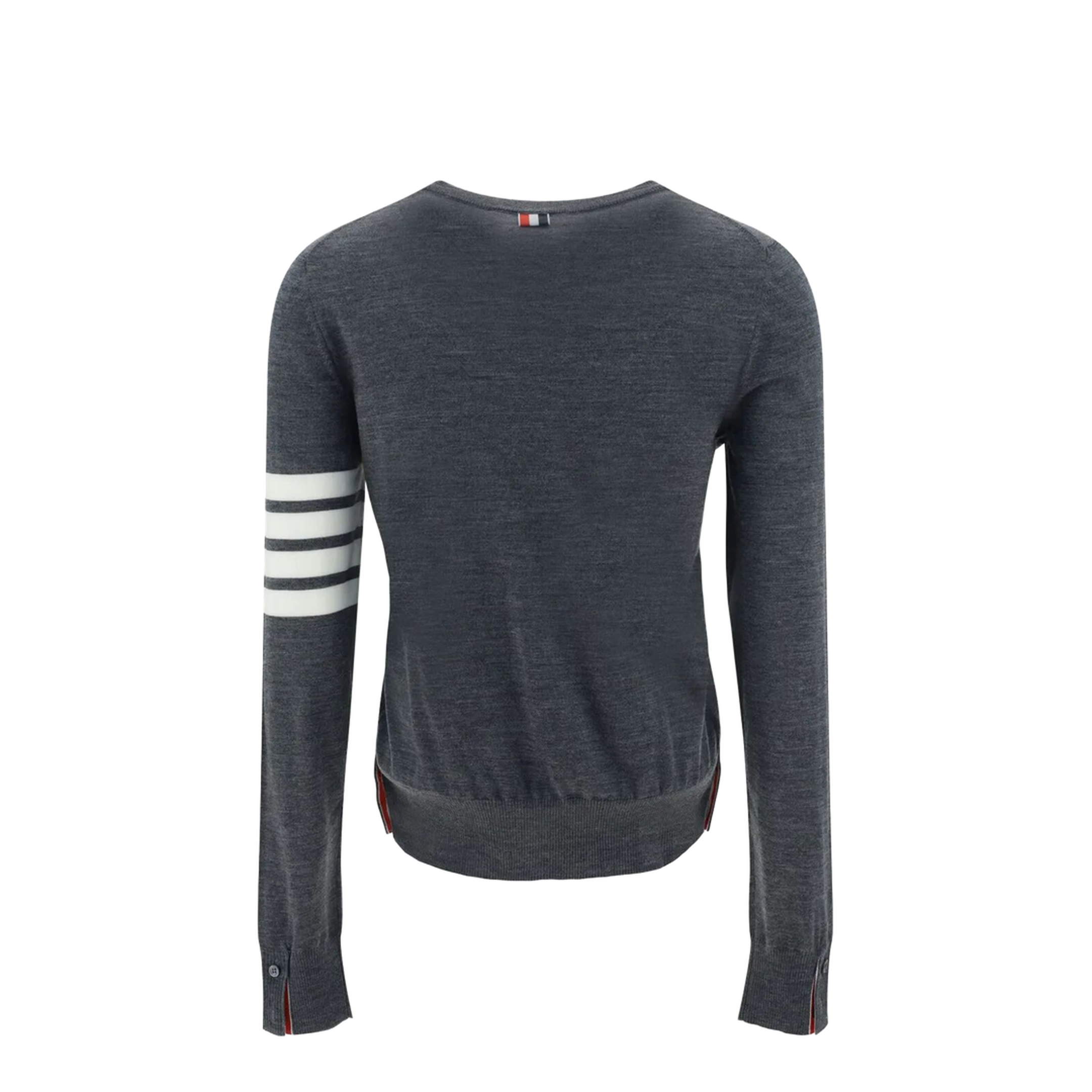 MAYFEYR - Thom Browne - Wool 4-Bar Relaxed Pullover - FKA280AY1014