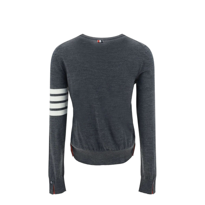 MAYFEYR - Thom Browne - Wool 4-Bar Relaxed Pullover - FKA280AY1014