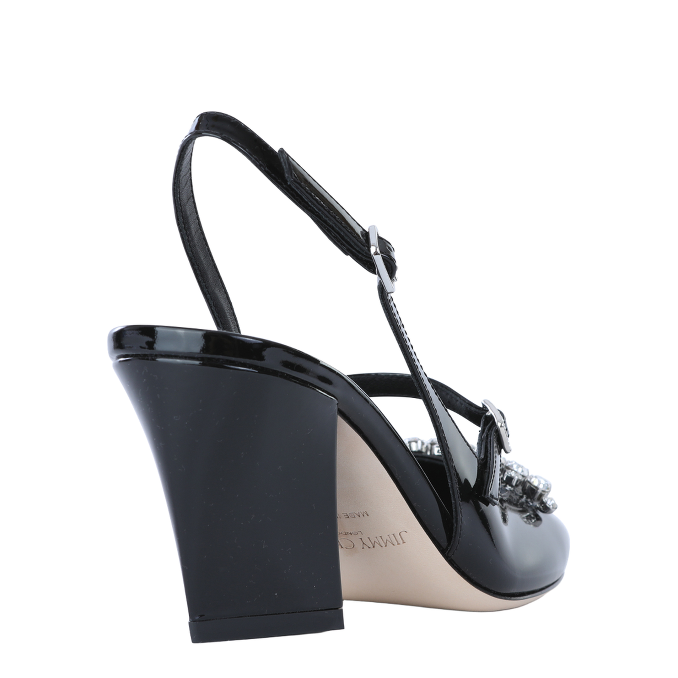 MAYFEYR - Jimmy Choo - Crystal-Embellished Slingback Pumps - BELINDASB70PAT010003