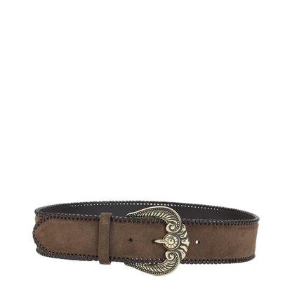 MAYFEYR - Etro - Brown Paisley Suede Belt - WP3B0098AE11PM0019