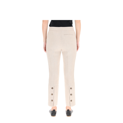 Phoebe Twill Ivory Trousers