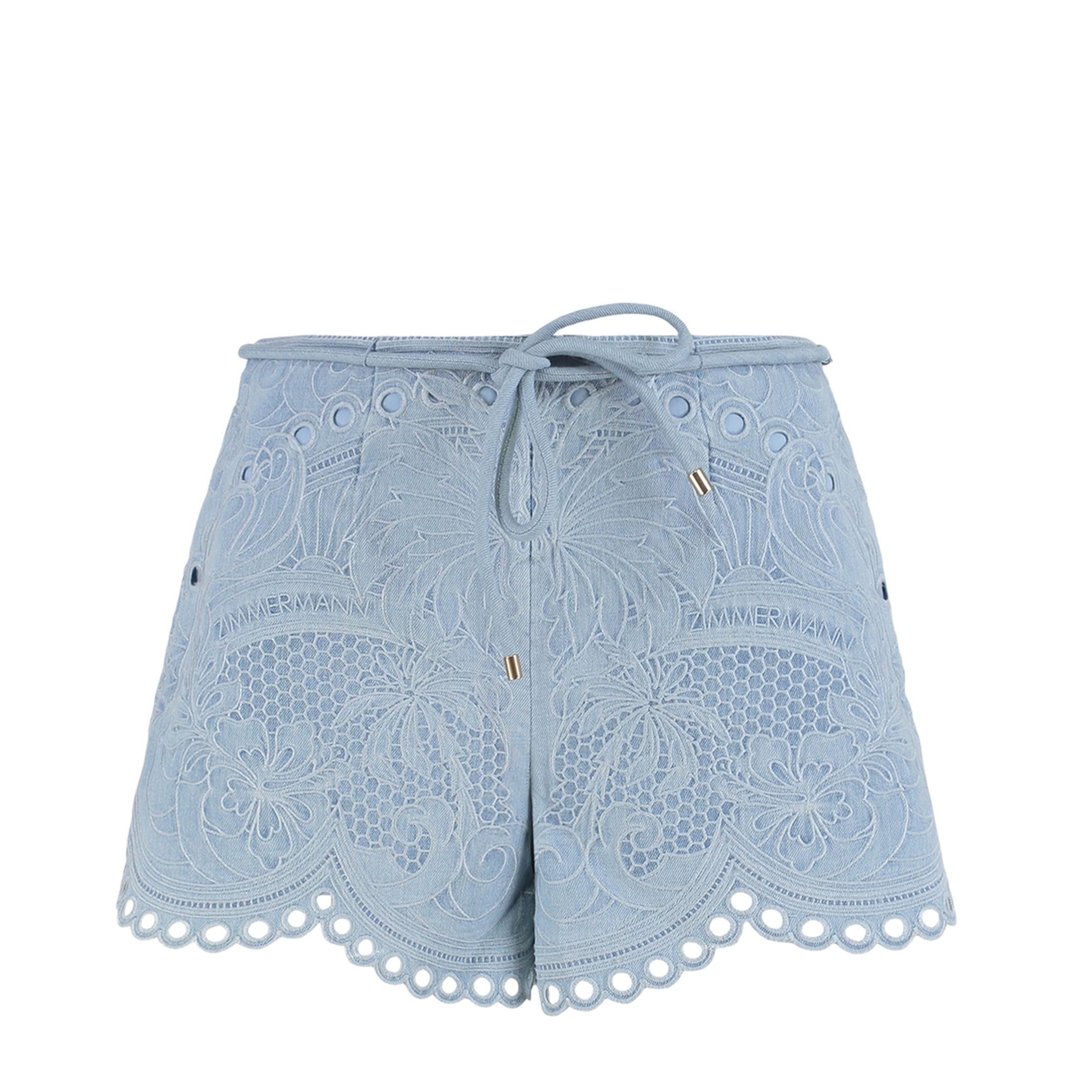 Daylight Embroidered Denim Shorts