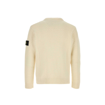 White Wool Blend Sweater