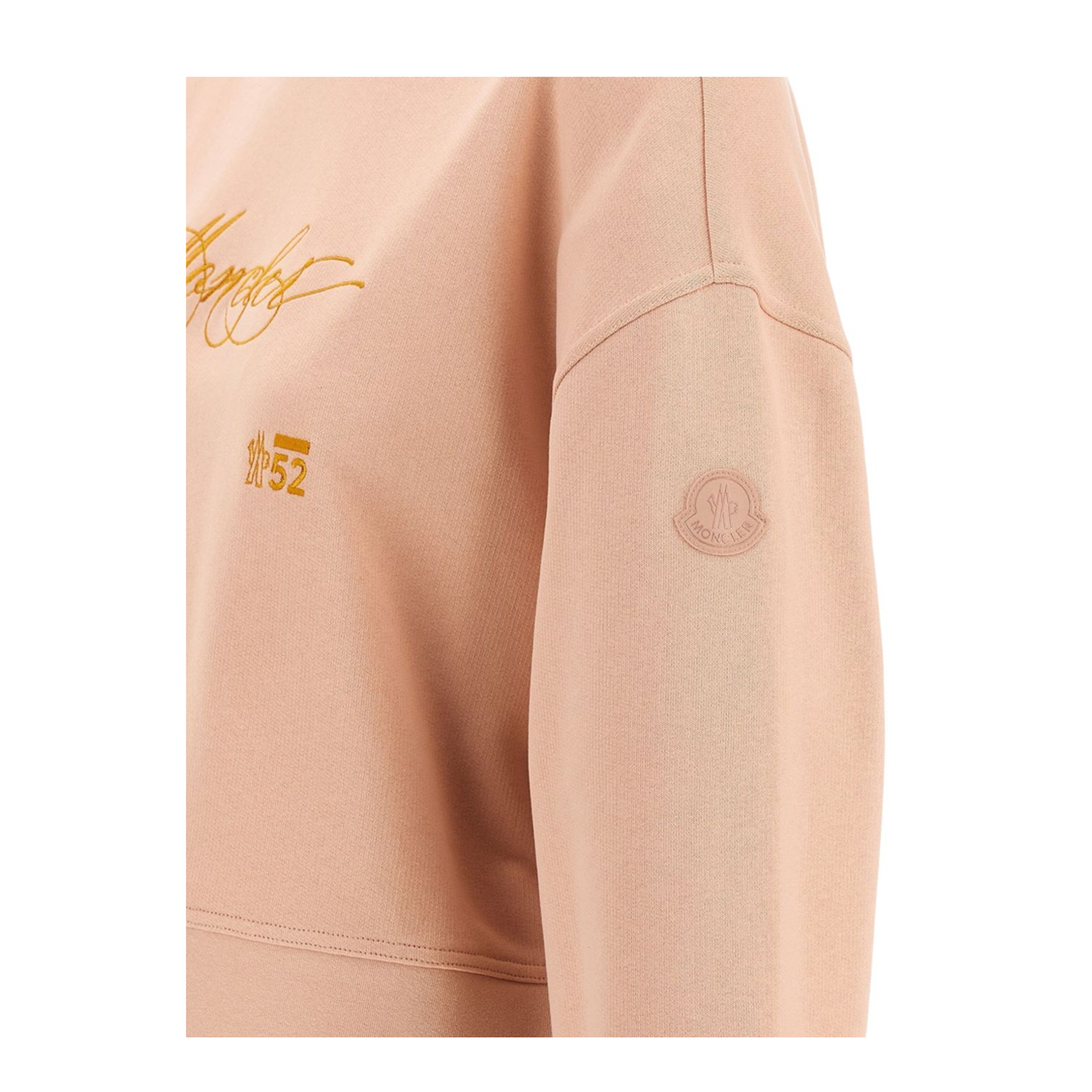 Light Pink Embroidered Cotton Sweatshirt
