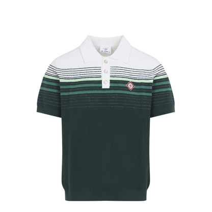 MAYFEYR - Casablanca - Boucle Stripe Knitted Polo - MPF26KW142201