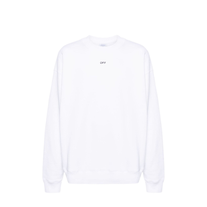 MAYFEYR - Off-White - Embroidered-Logo Cotton Sweatshirt - OMBA054C99FLE0060110