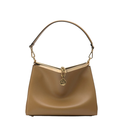 Shoulder Bag Leather Brown