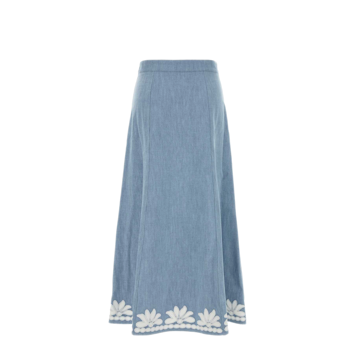 MAYFEYR - Valentino - Light Blue Chambray Skirt - 9B3DD21RA9B508