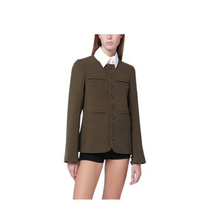 MAYFEYR - Namacheko - Moss Green Wool Blend Jacket - NW25-305N55023016