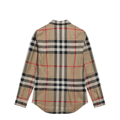MAYFEYR - Burberry - Slim-Fit Cotton Twill Check Shirt In Archive Beige - 8111856155954A7028