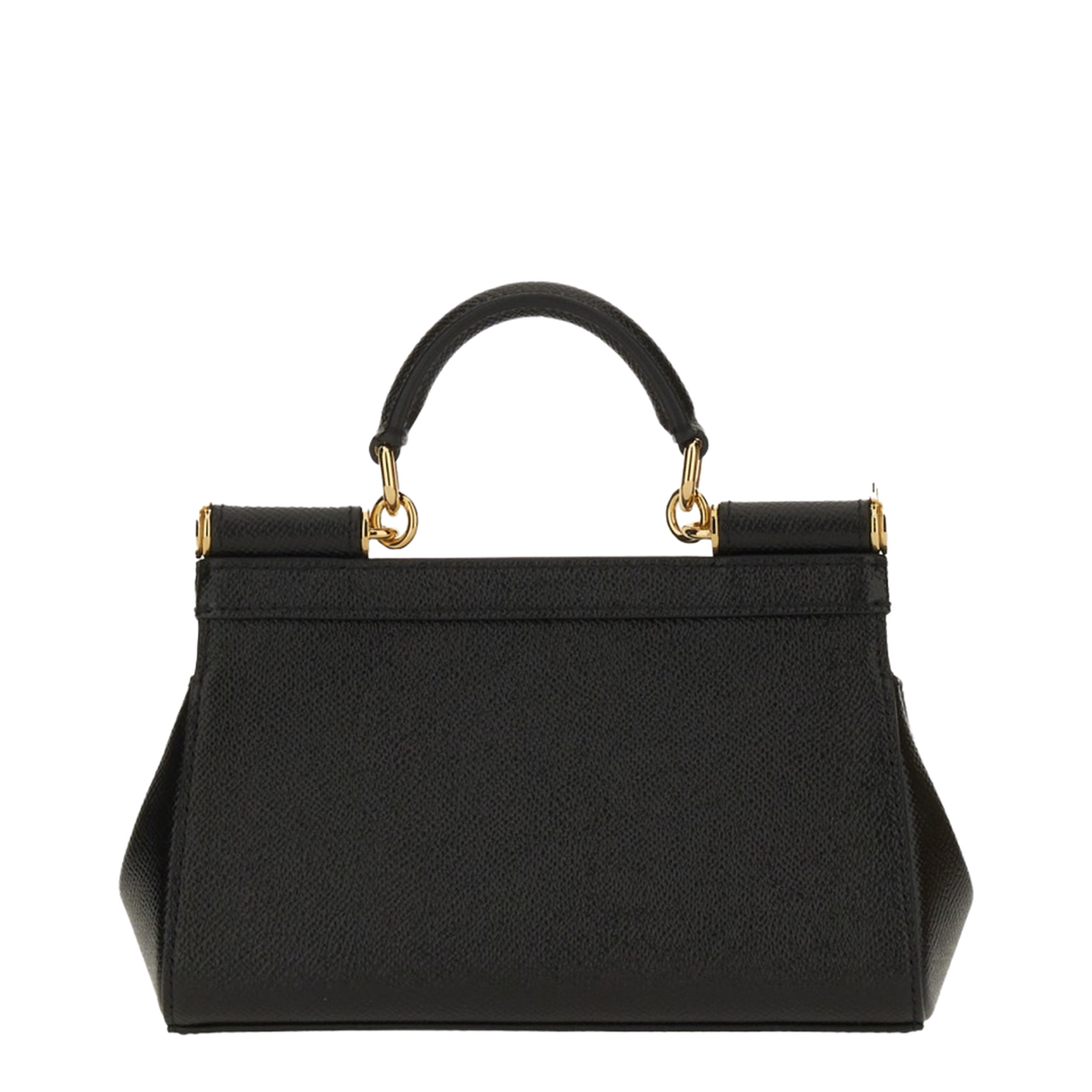Sicily Small Calf Leather Top-Handle Bag - Nero