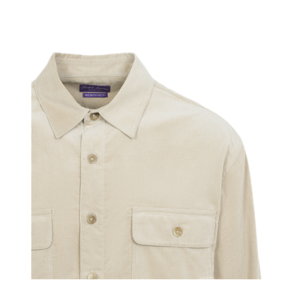 MAYFEYR - RALPH LAUREN PURPLE LABEL - Long Sleeve Sport Shirt - 790P17394001CHAMPAGNE