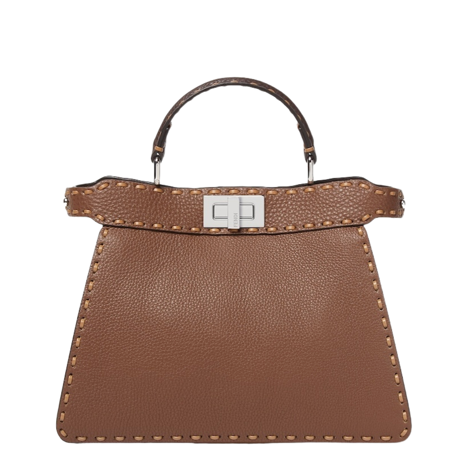 Peekaboo ISeeU Small Cuoio Romano Leather Brown