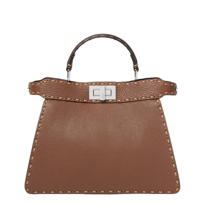 Peekaboo ISeeU Small Cuoio Romano Leather Brown