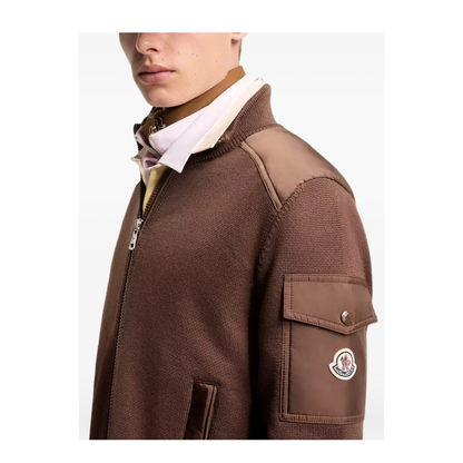 MAYFEYR - Moncler - Padded Wool Zip-Up Cardigan - L20919B00003M1131