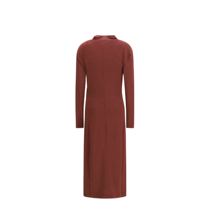 MAYFEYR - Brunello Cucinelli - Techno Wool Jersey Draped Dress With Monili - MG929AB1Z1C9813