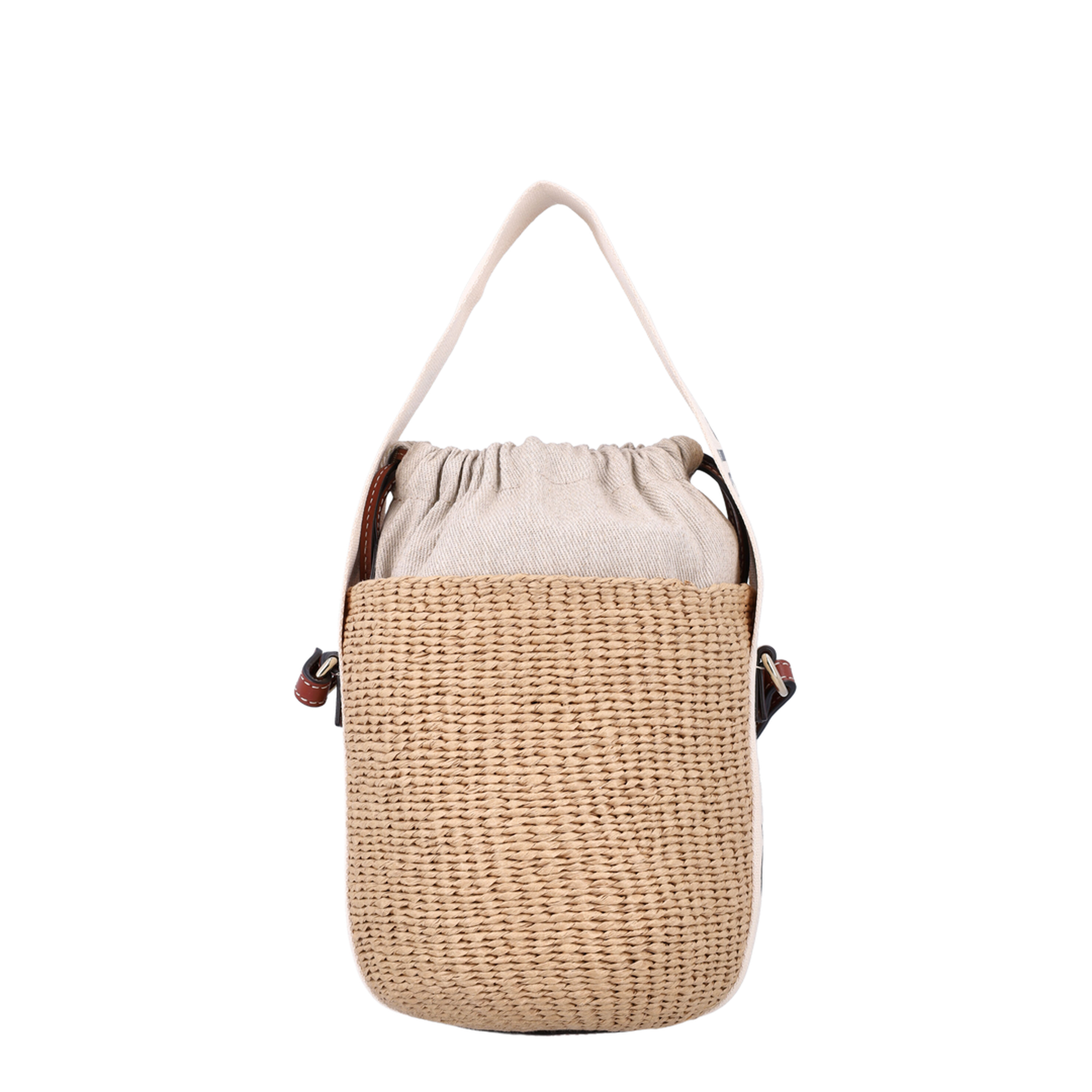 Small Woody Basket in Natural Fibers
