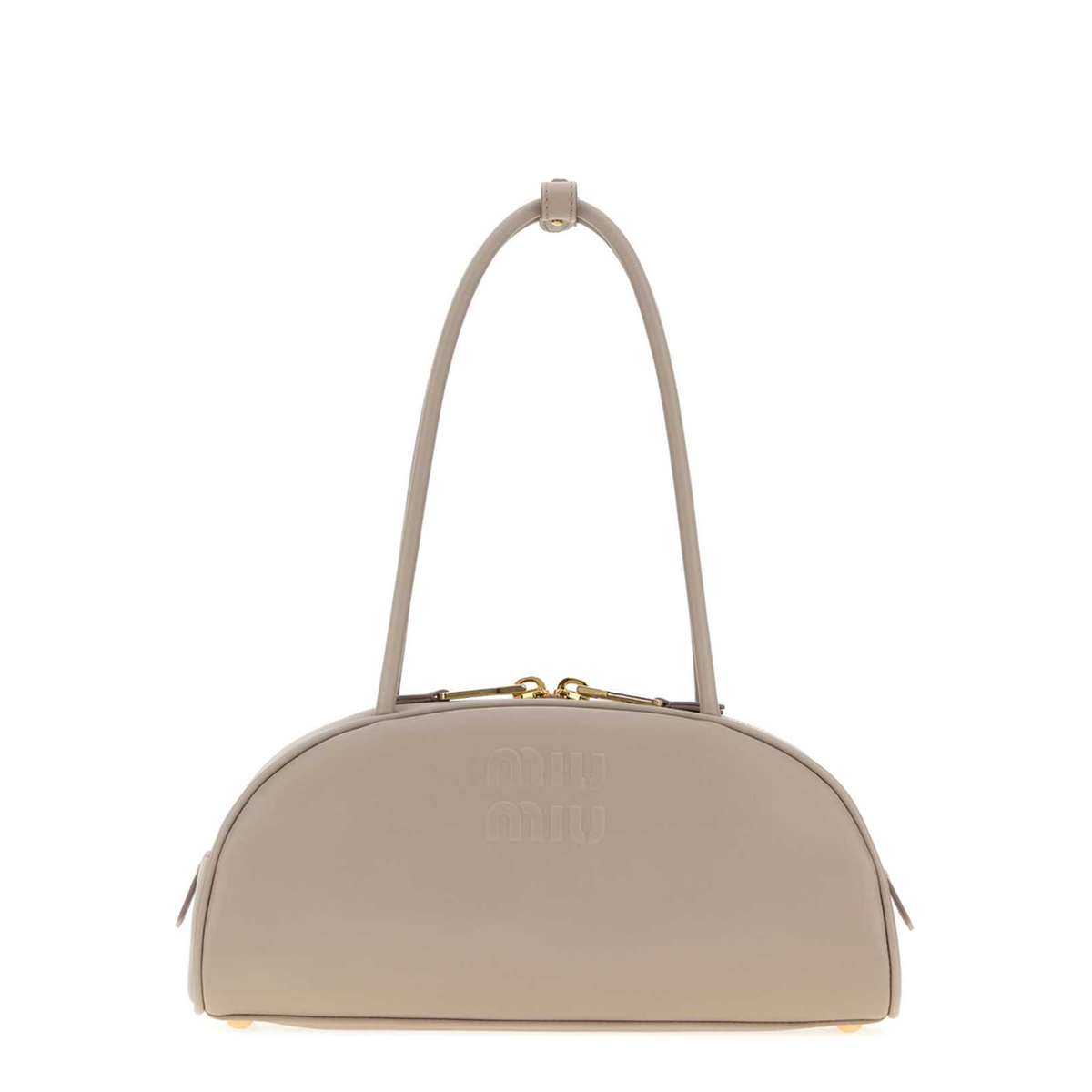 MAYFEYR - Miu Miu - Dove Grey Leather Beau Shoulder Bag - 5BB1932CRWF0D32