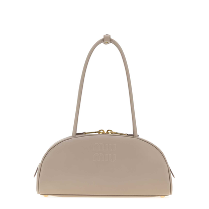 MAYFEYR - Miu Miu - Dove Grey Leather Beau Shoulder Bag - 5BB1932CRWF0D32