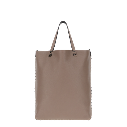 Antiqued Pink Leather Handbag