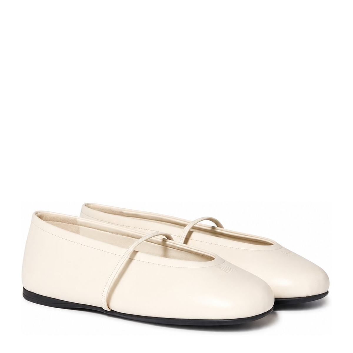 Cream Leather Sneakers
