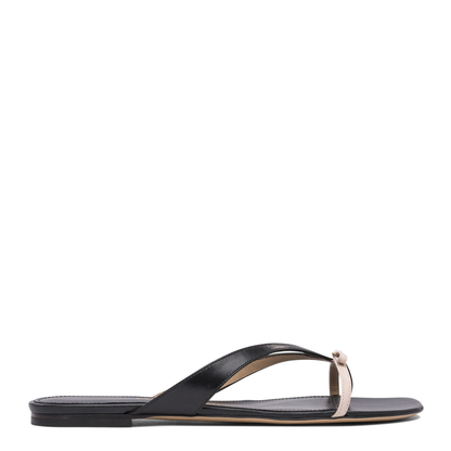MAYFEYR - Ferragamo - Leather Sandals In Black - 0782901