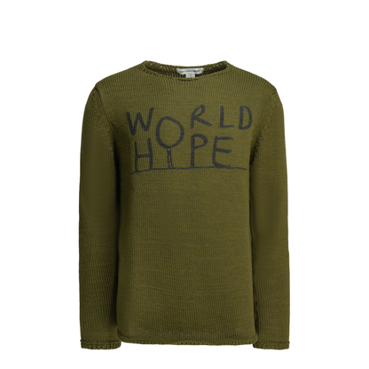 MAYFEYR - Comme Des Garcons - Crew-Neck Sweater With Logo - FQ-N004-S262NAVY