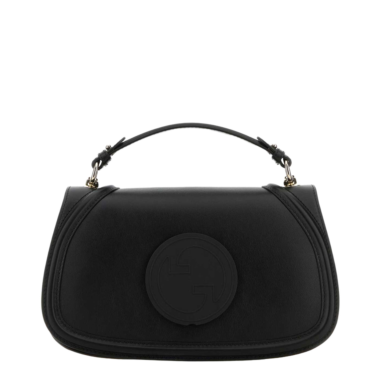Blondie Large Leather Top Handle Bag - Black