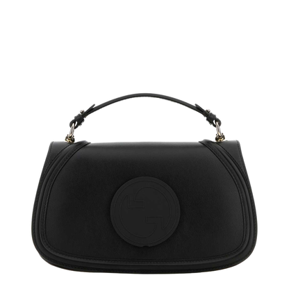 Blondie Large Leather Top Handle Bag - Black