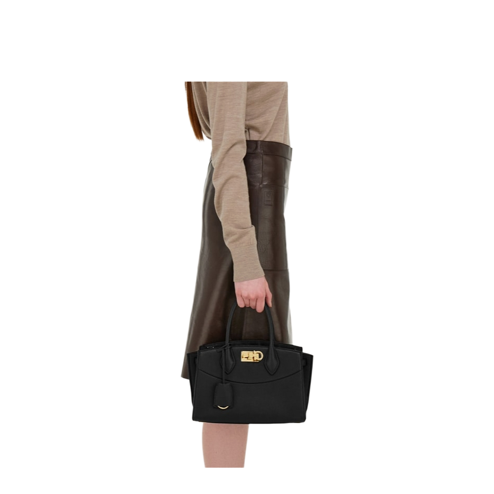 Black Leather Handbag