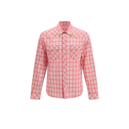 MAYFEYR - Versace - Slim Checked Cotton Poplin Shirt - 10249541A17903