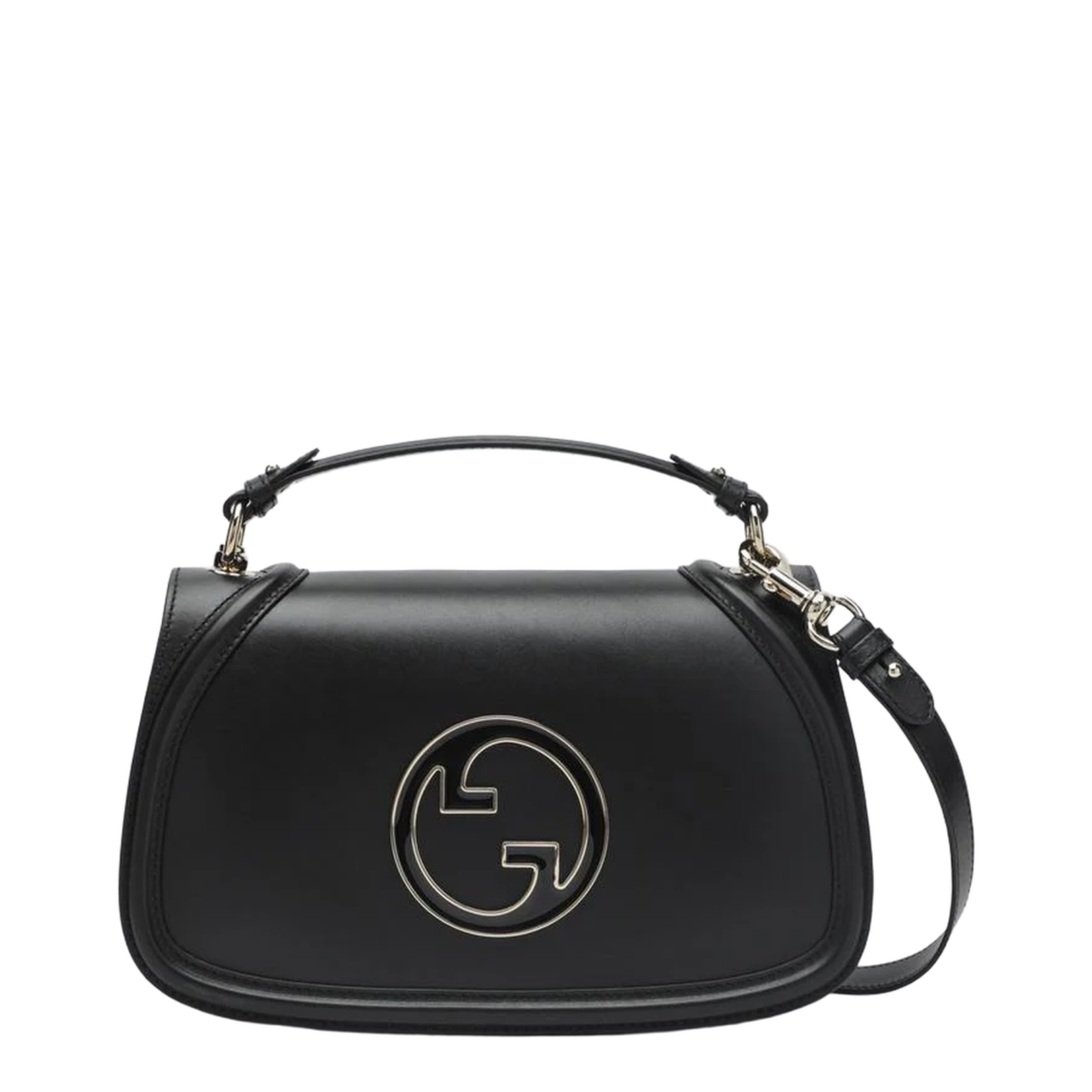 Black Leather Crossbody Bag
