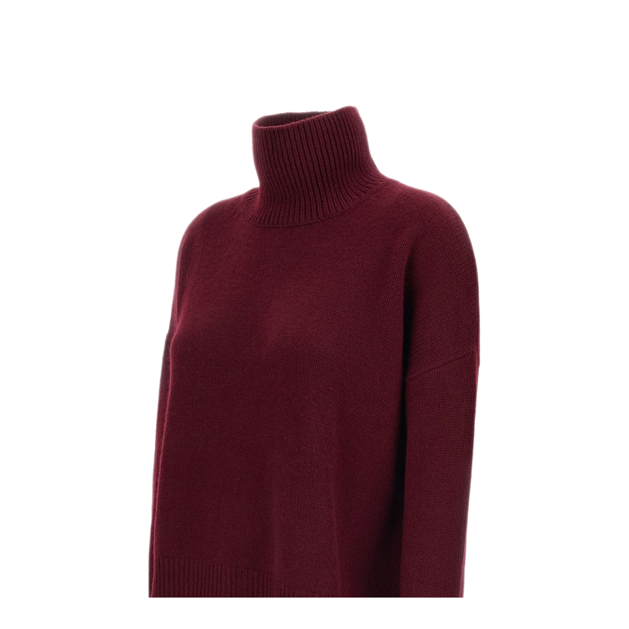 MAYFEYR - Lisa Yang - Bordeaux Cashmere Mock Neck Sweater - 202113DU