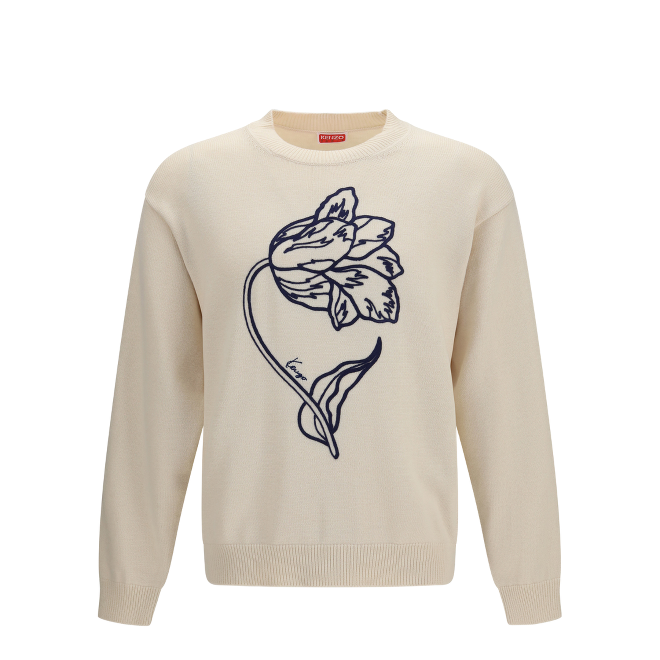 MAYFEYR - Kenzo - Tulip Wool And Cotton Sweater - FG65PU8213EA